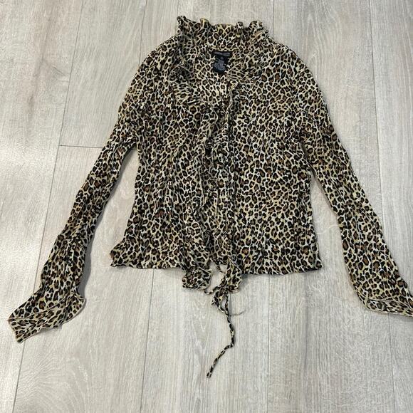 Jonathan Martin studio leopard print top. Size medium - Picture 4 of 5